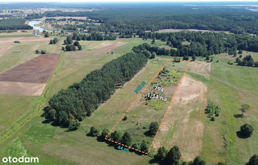 Działka rolna przy Pilicy - Lubocz gm. Rzeczyca