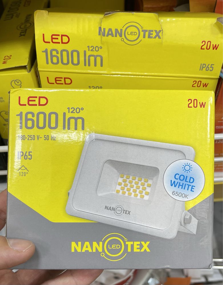 Прожектор LED NANOTEX 20 W 6500K 220 V