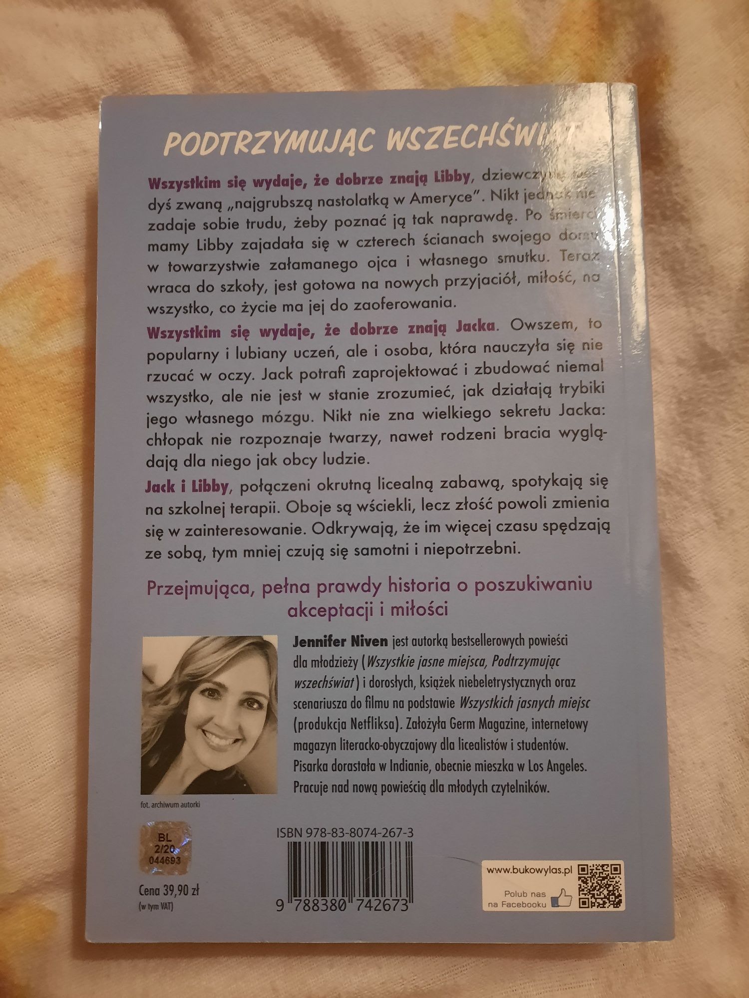 Podtrzymując wszechświat Jennifer Niven