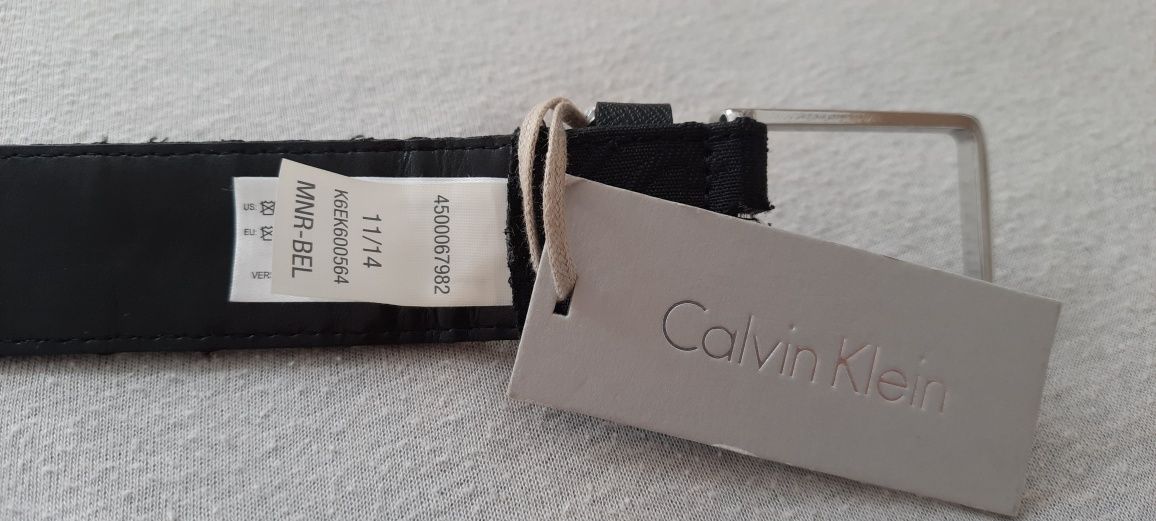 Pasek Czarny 85 cm Calvin Klein
