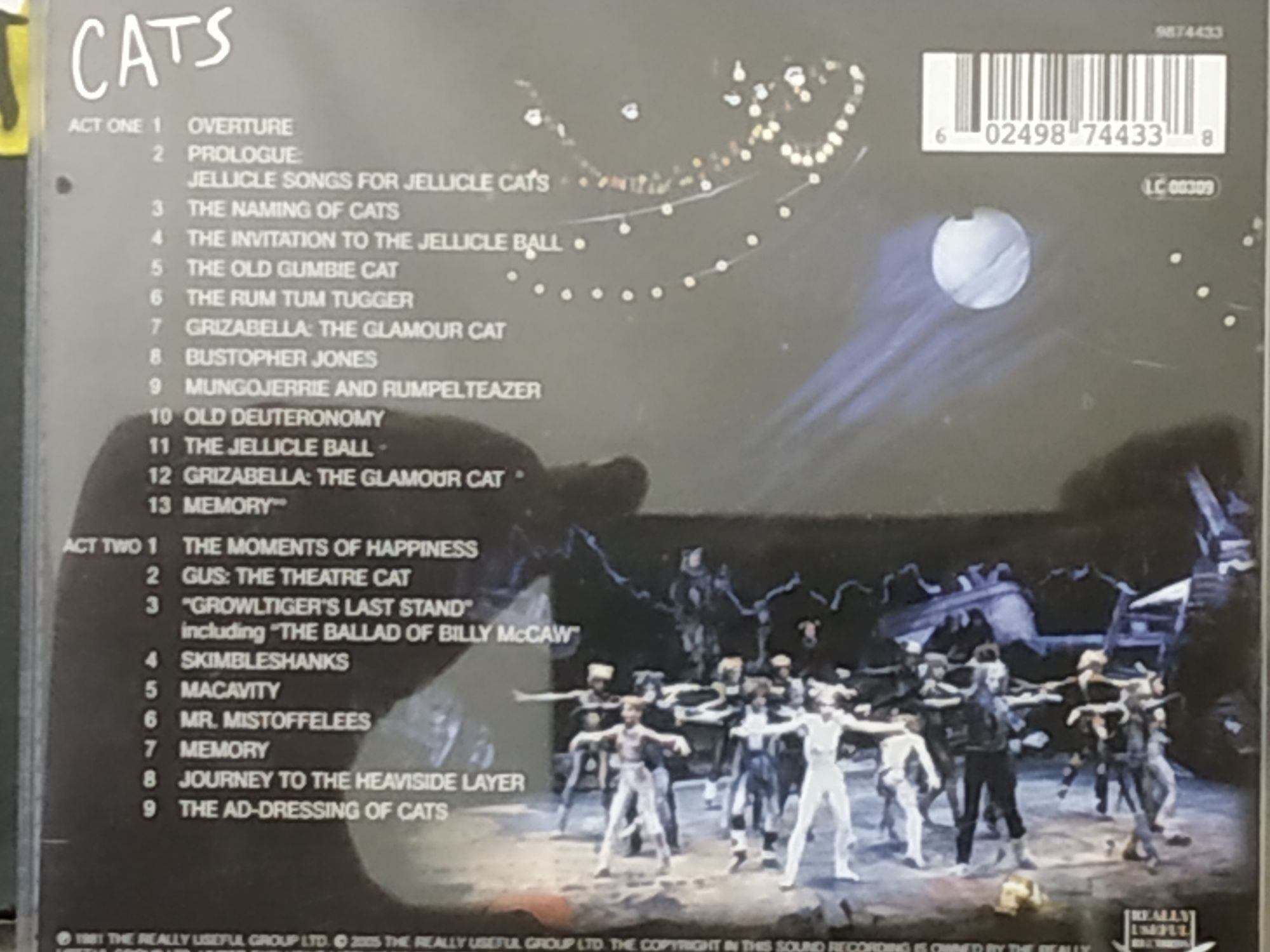 Cats 2cd фирменный диск Andrew Lloyd Webber Cats