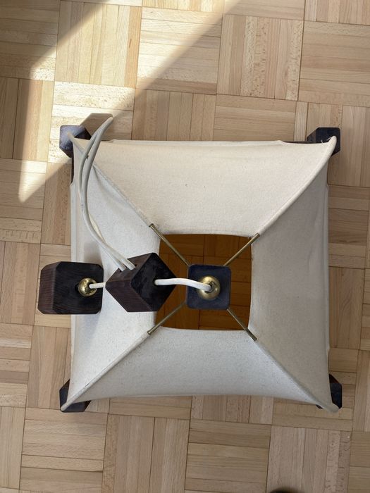 Unikat! Piekny designerski abażur- drewniany