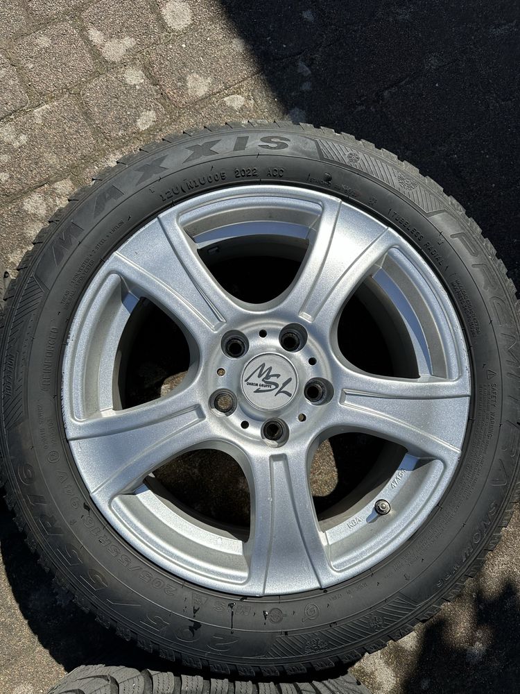 Alufelgi felgi koła MSL 205/55 R16 5x112 Vw Audi Skoda Dot 2022r