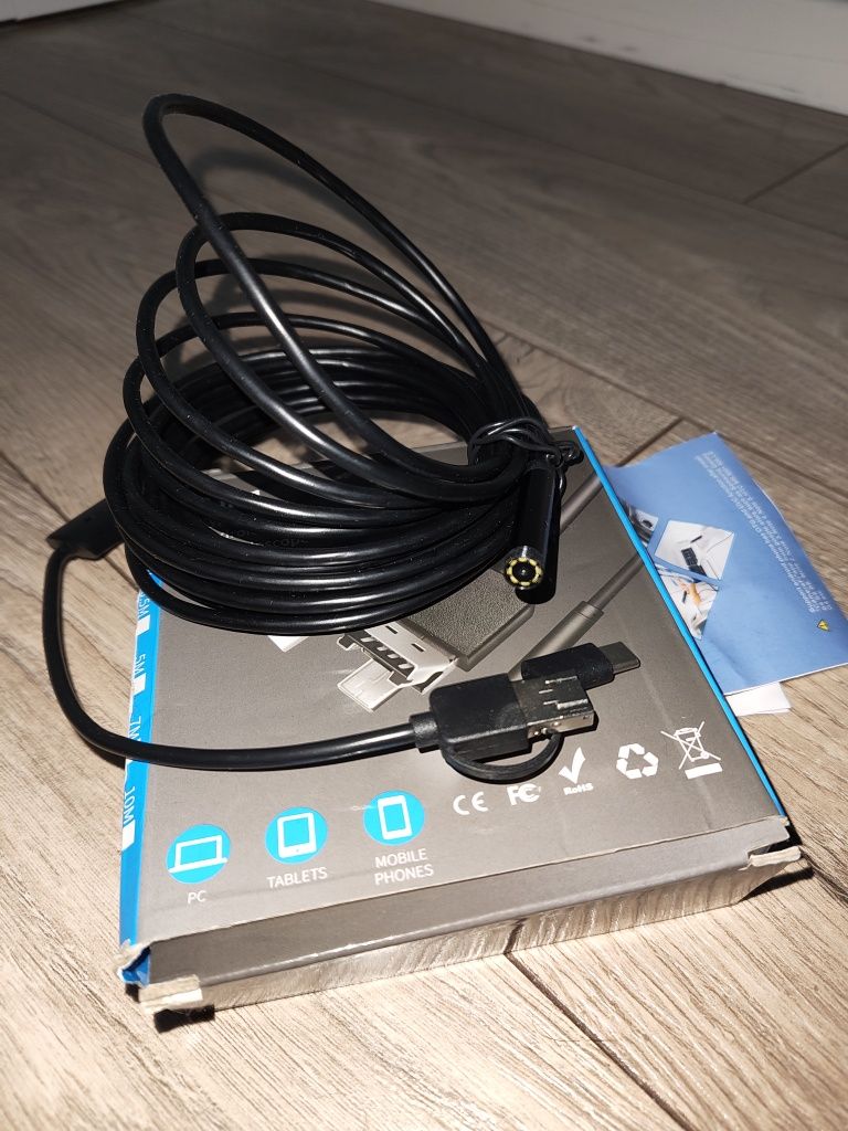 5m kamera endoskopowa na USB C / A /micro do telefonu / komputera