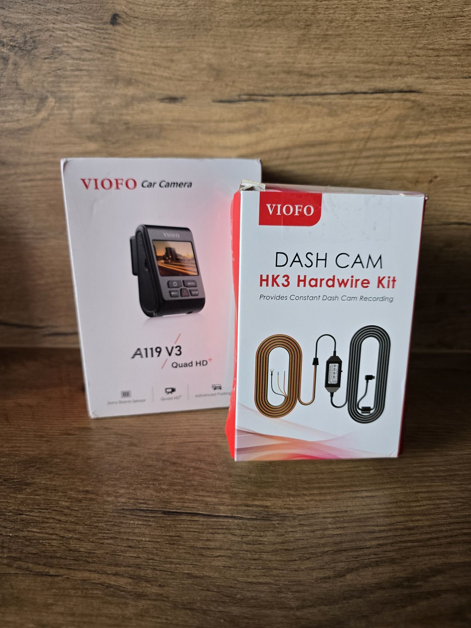 Wideorejestrator Viofo A119 V3-GPS + Viofo HK3 Hardware Kit