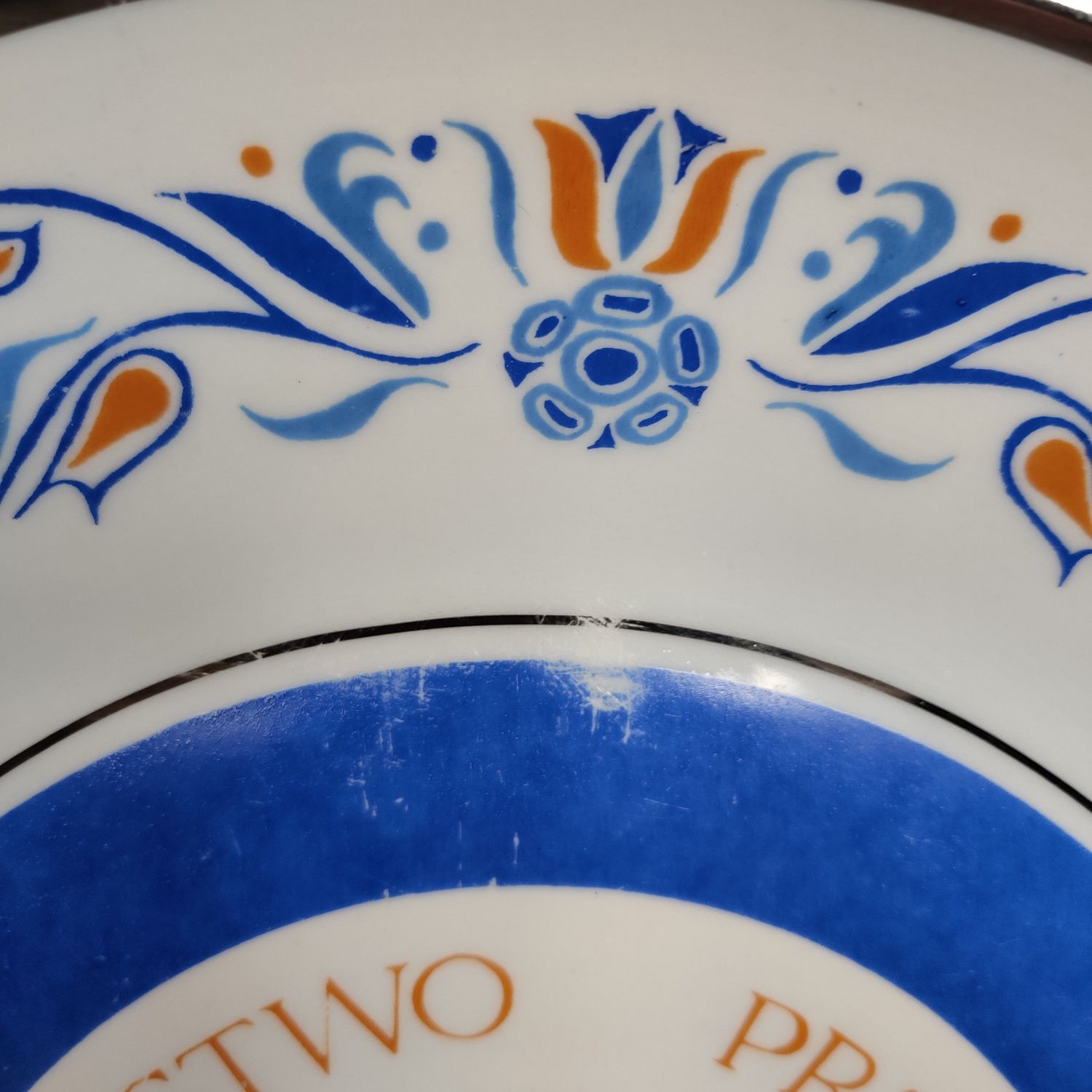 Patera porcelana Chodzież Towarzystwo Przyjaciół Szczecina PRL