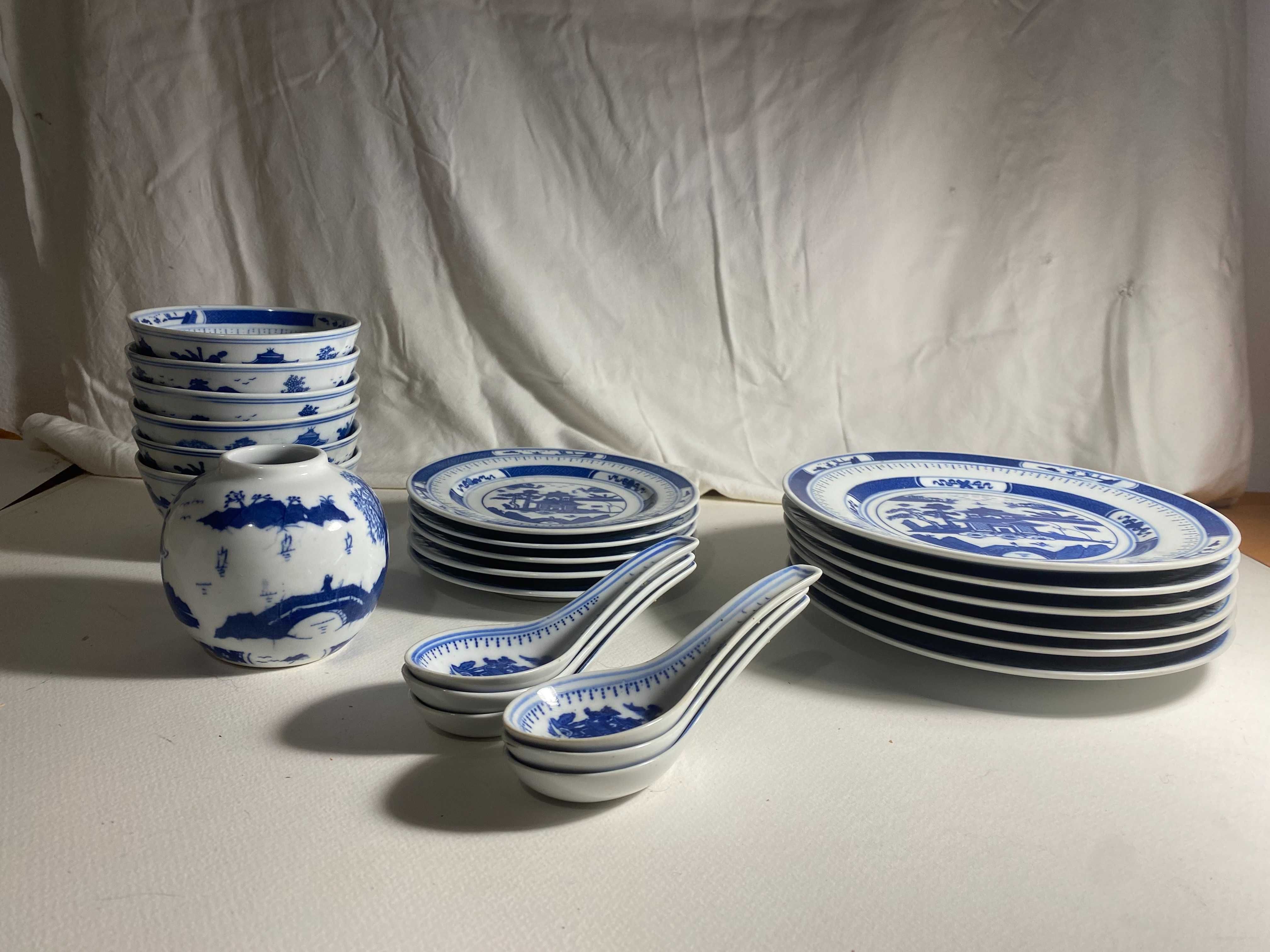Serwis obiadowy z porcelany ryżowej Jing De Zhen made in china