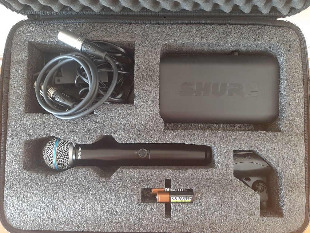 Microfone Shure Wireless BLX4/Beta 58A H8E