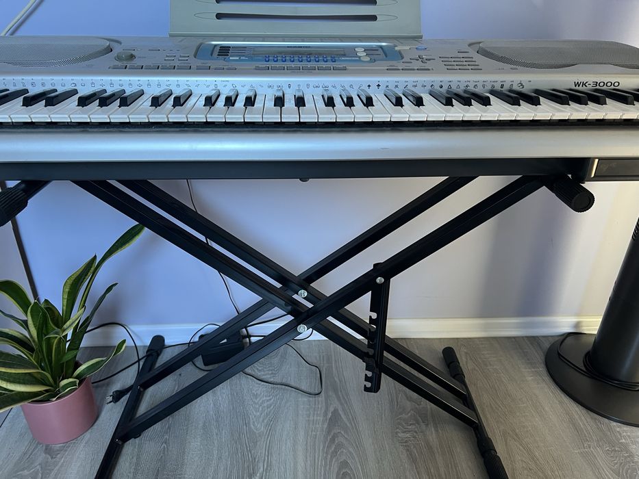 Keybord casio wk-3000 + nóżki regulowane w komplecie