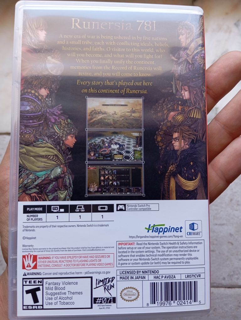 Brigandine: The Legend of Runersia (Switch)