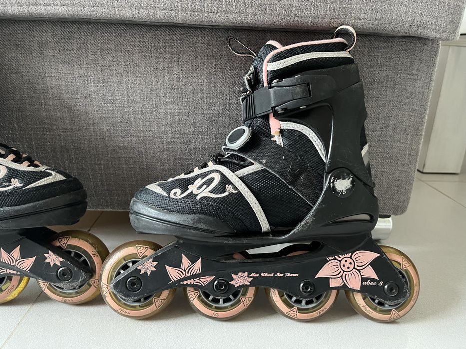 Rolki K2 regulowane rozmiar 29-34 ! ochraniacze GRATIS !