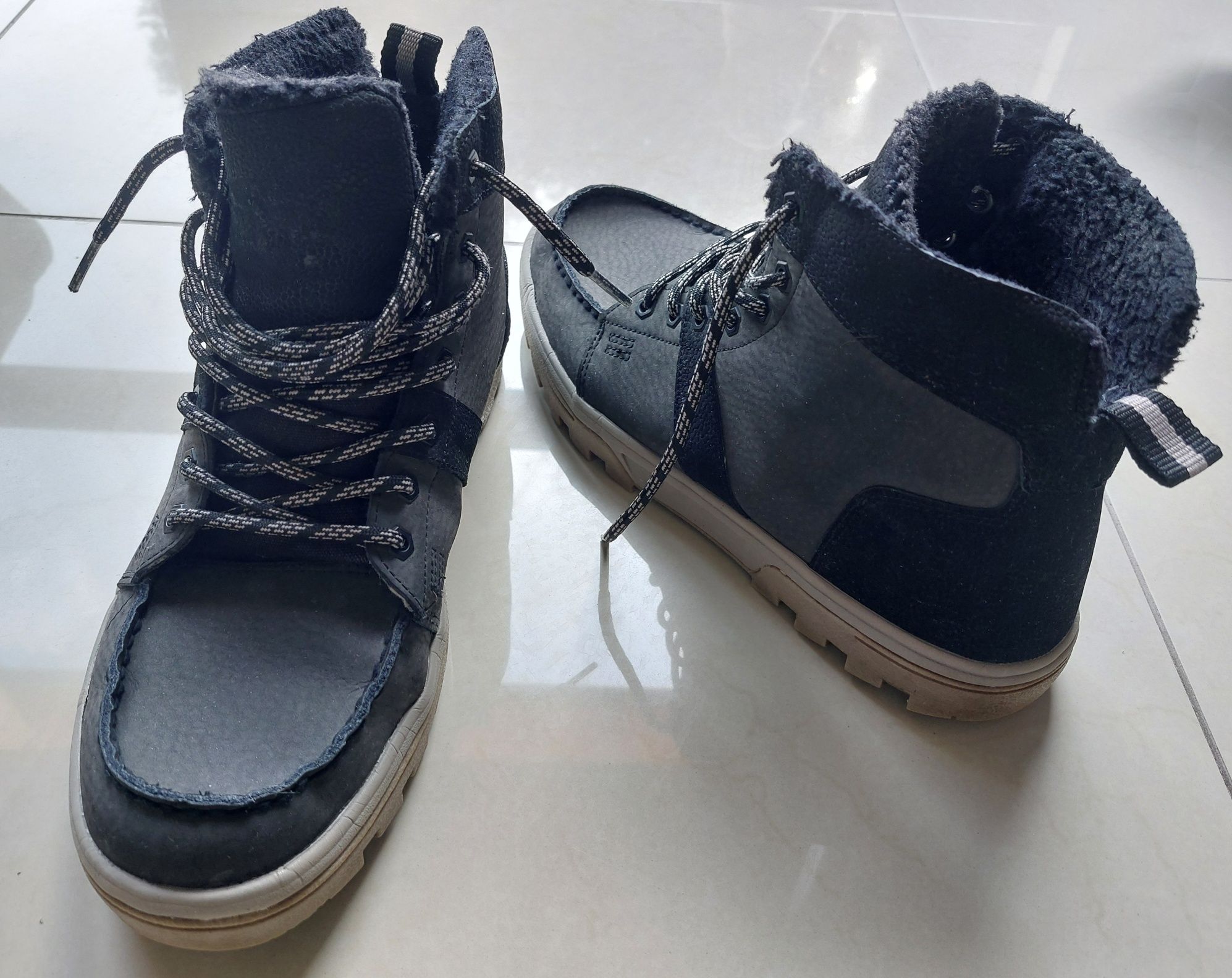 DC Shoes skórzane botki ocieplane 44,5 29cm jak nowe
