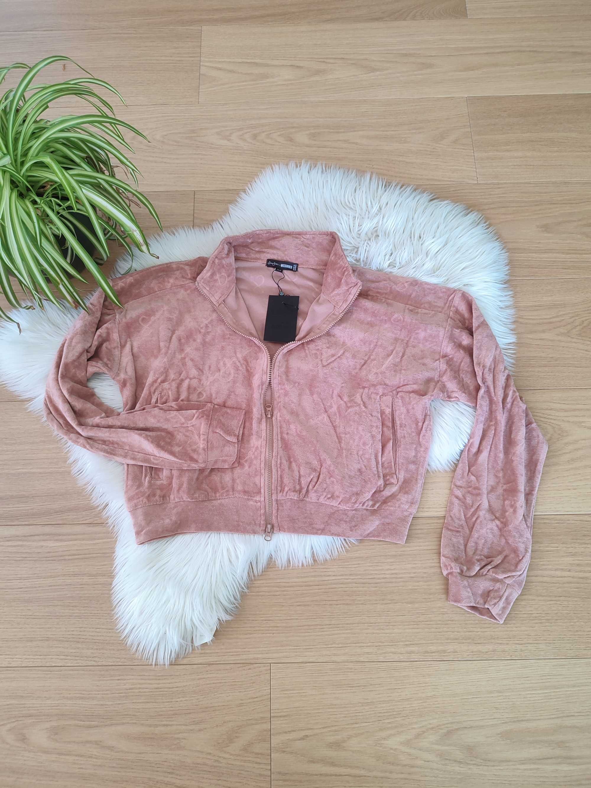 Bluza krótka damska pluszowa welurowa Missguided r. 40 / L