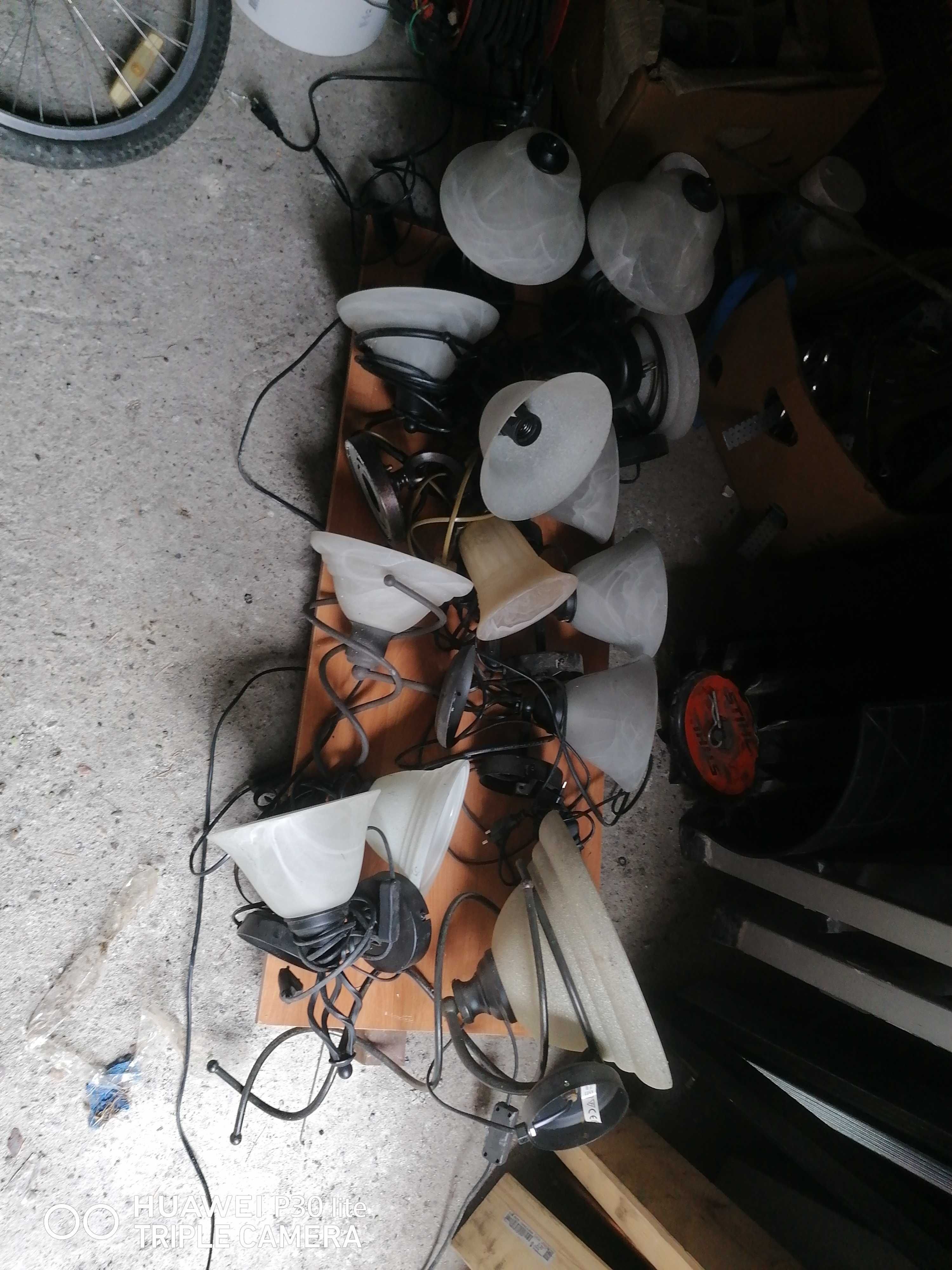 Lampy, kinkiety 13 sztuk