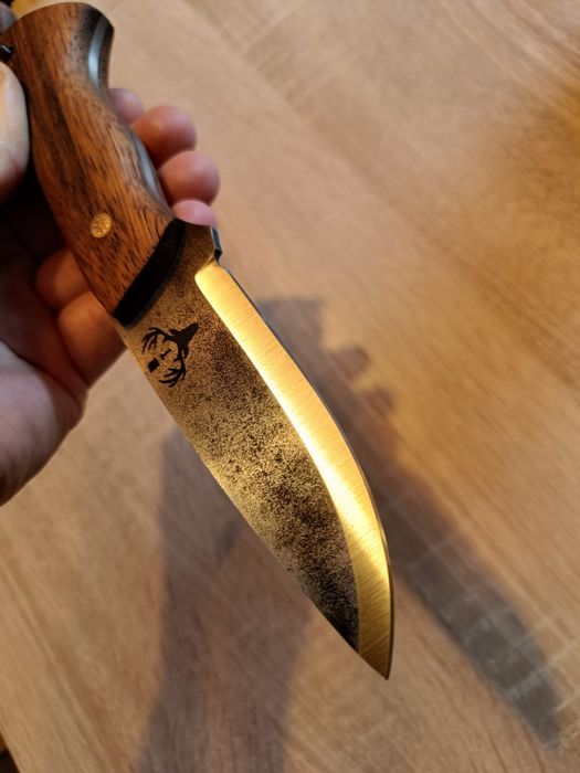 Nóż myśliwski, obozowy, Bushcraft - ręcznie robiony.