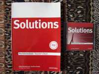 Книга учителя и аудио диски английского языка Solutions Pre-Intermedia