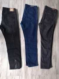 Spodnie jeansy L Skinny 32, 3 sztuki