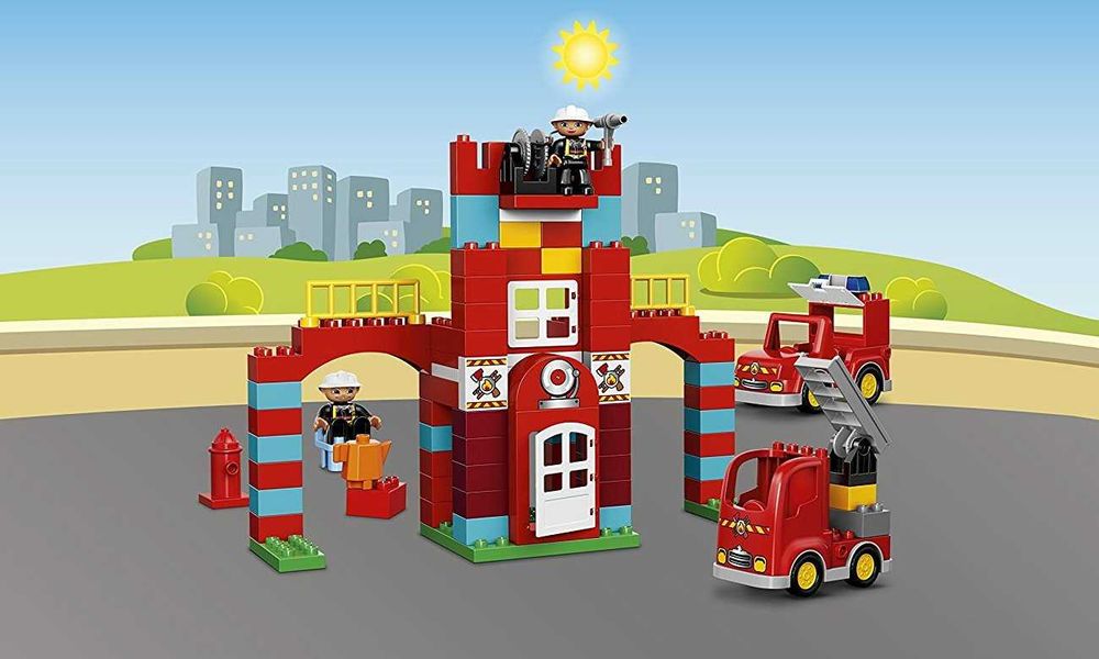 Lego Duplo Remiza Strażacka Straż Pożarna Duplo 10903 wóz strażacki