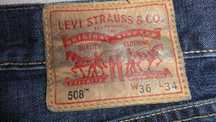 LEVIS 508 W36 L34 Oryginalne klasyczne spodnie Jeans