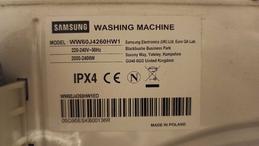 SAMSUNG EcoBubble 6 kg 1200 obr./min