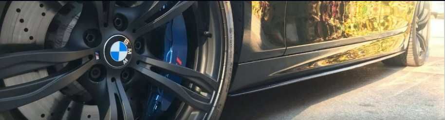 DOKŁADKI LISTWY PROGÓW MP Style DLA BMW F10 F11 M Pakiet Czarny Połysk