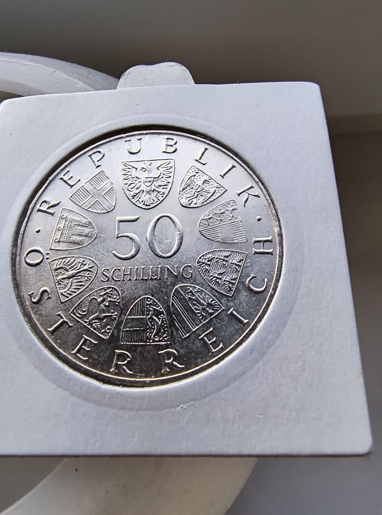 50 schilling 1973 srebro