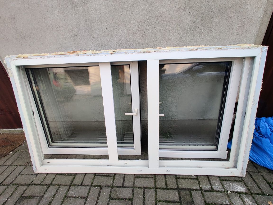 Duże plastikowe okna - 195x142cm / 207x146cm