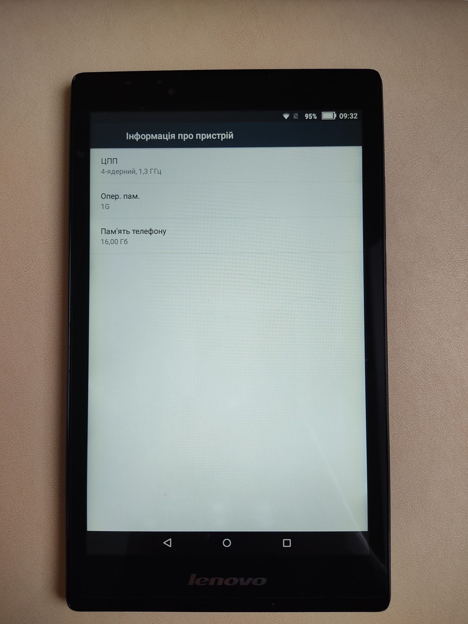 Планшет Lenovo TAB 2 A8-50L