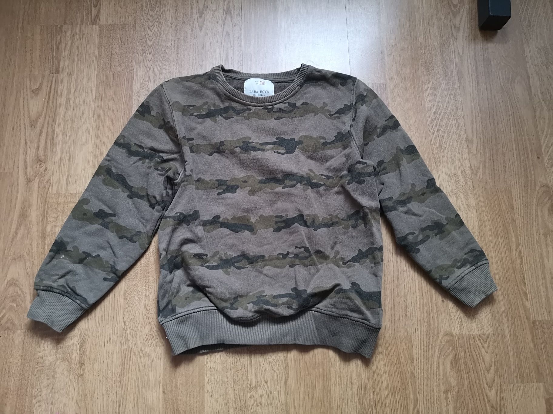 Zara boys bluza h 140 moro military khaki zielona wędkarska myśliwska