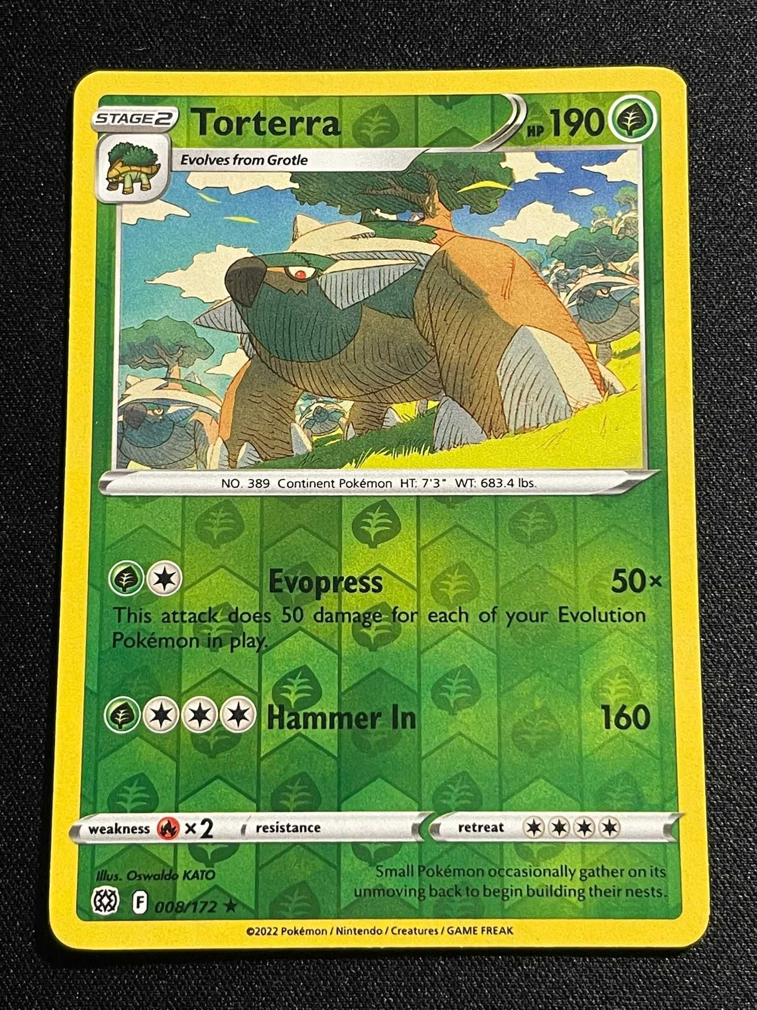 Carta Pokémon Torterra 8/172 Brilliant Stars