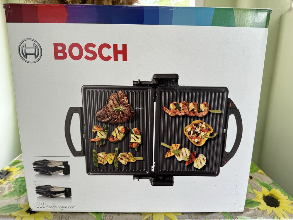 Електрогриль прижимний Bosch TFB3302