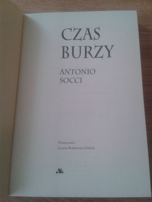 ''Czas burzy'' dramat czasu konklawe Antonio Socci