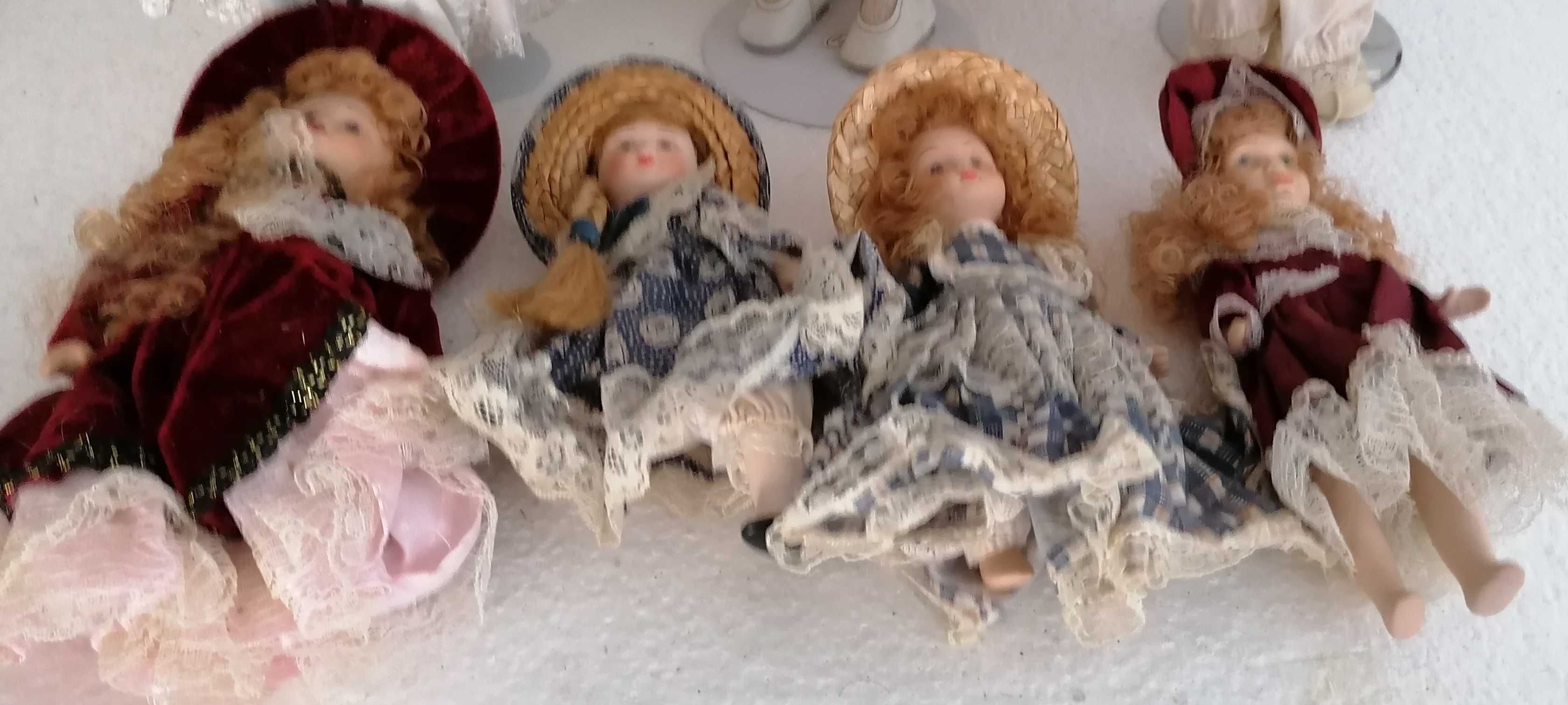 Bonecas e bonequinhas porcelana, 7 un por 35€