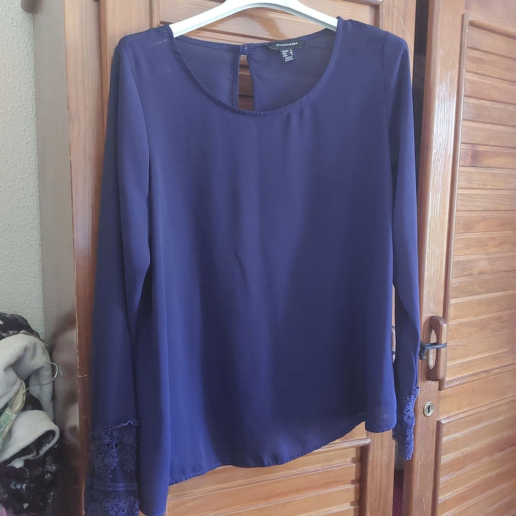 Blusa tamanho m nova azul marinho