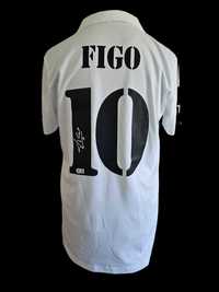 ! AUTOGRAF Luis FIGO koszulka z certyfikowanym autografem REAL MADRYT