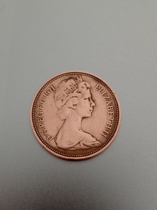 Монета 2 NEW PENCE 1971
