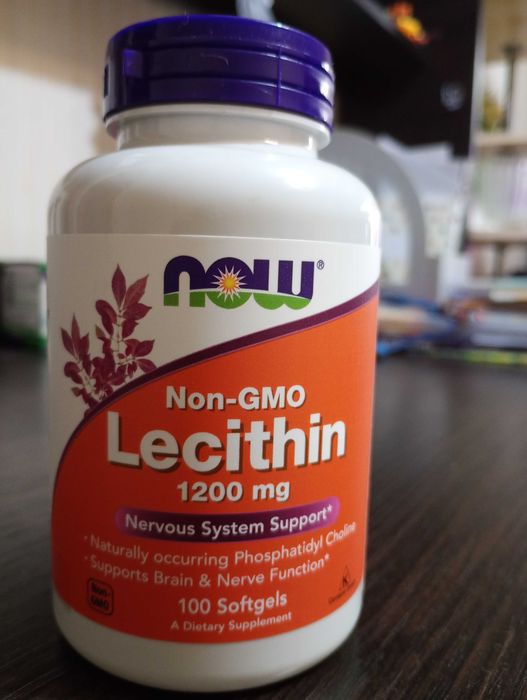 Лецитин соєвий NOW 1200 мг. 100 капсул