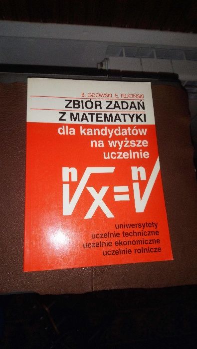 książka zbiór zadań z matematyki na wyższe uczelnie druk1995