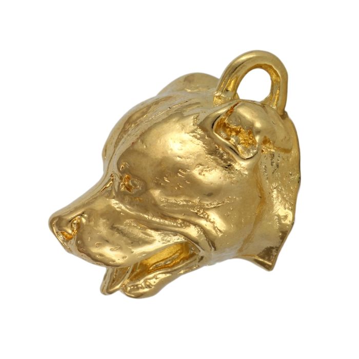 Amerykański Staffordshire terrier naszyjnik pozłocony Art-Dog