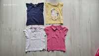 Bluzki t-shirty polo dla dziewczynki r. 98-104