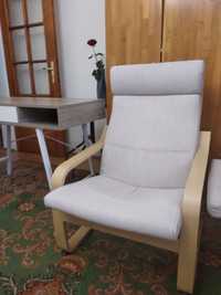 2 Fotele Poang beżowe i stół Ikea