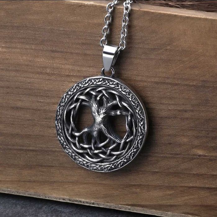 Fio colar necklace vikings celta nordico árvore vida odin