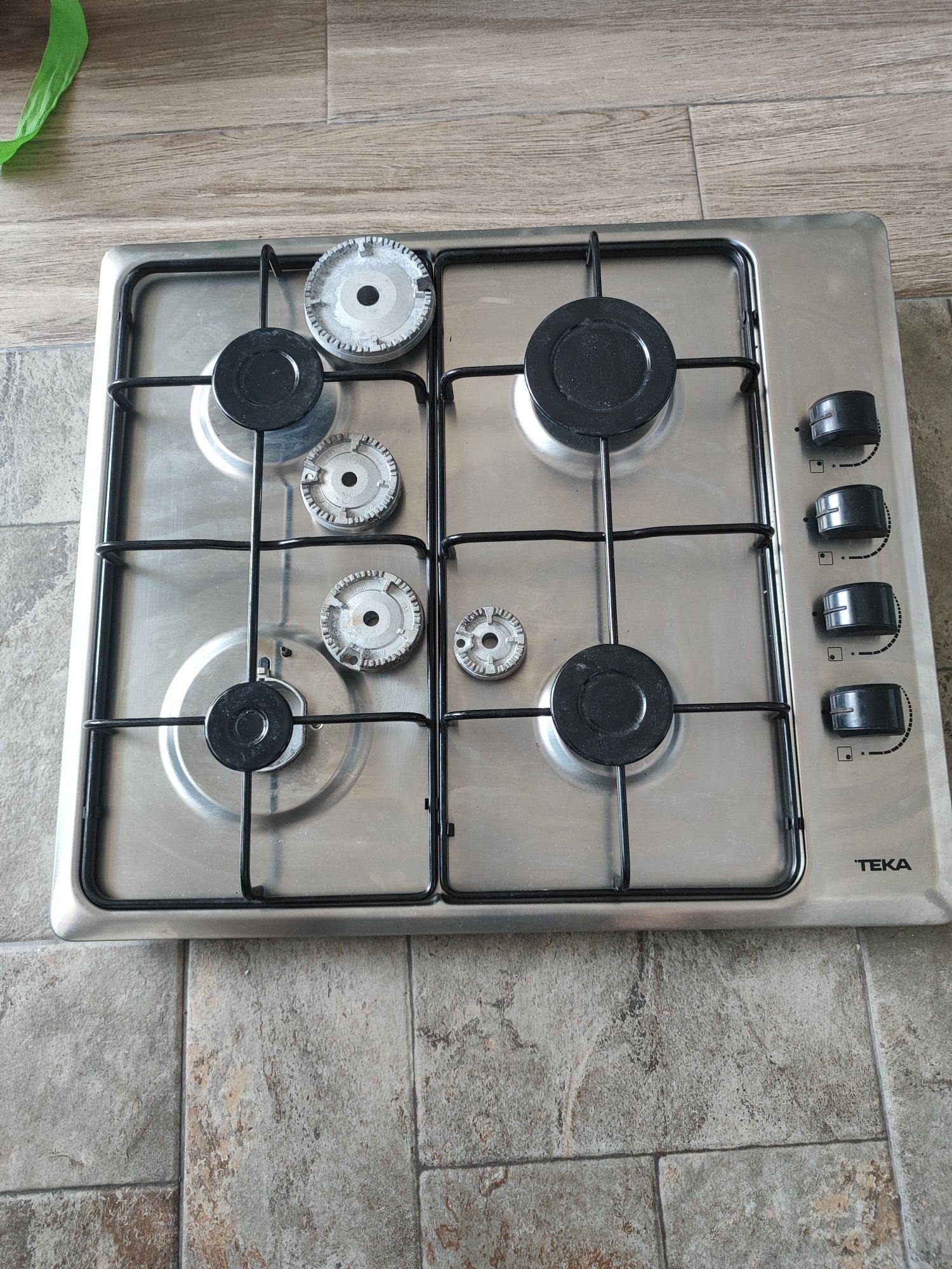Placa de 4 bicos a gás de botija