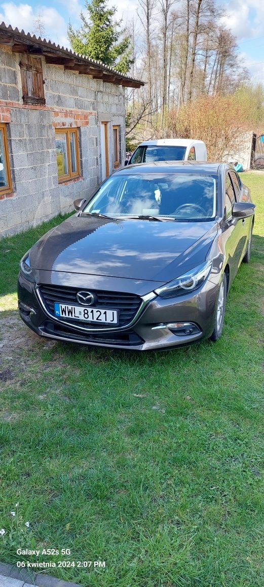 Mazda 3, 2017, niski przebieg, 2.0l skyactive