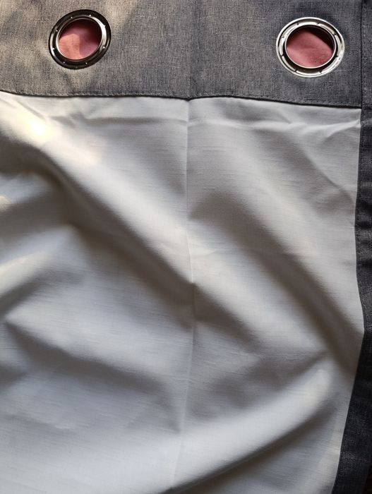 Сірі штори з кольцами стан як нові