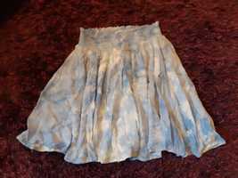Niebieska rozkloszowana spódnica mini Sinsay rozmiar M 38