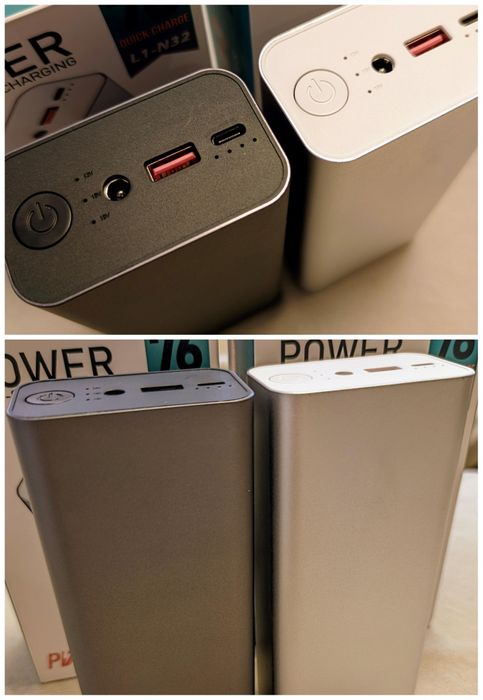 Якісні павербанки для ноутів/роутерів 76W 30000mАh+перехідники під все