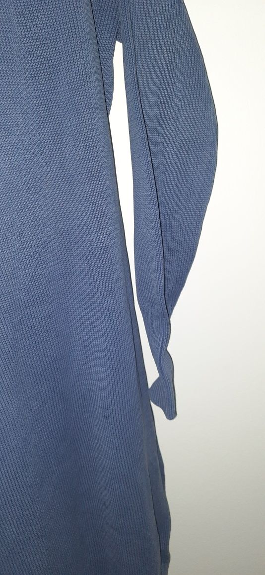 Sweterkowa sukienka Tatuum M oversize, niebieska / granatowa