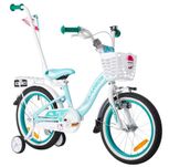 Rower Dziecięcy Karbon Kitty koła 16" turquoise / white RZESZÓW