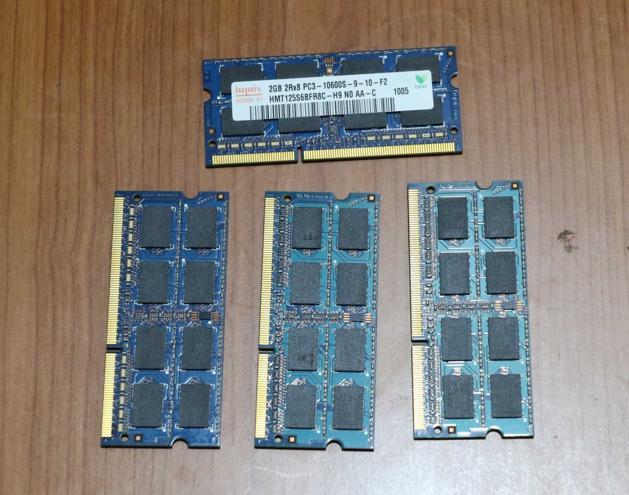 Memórias 2gb DDR3 1066mhz